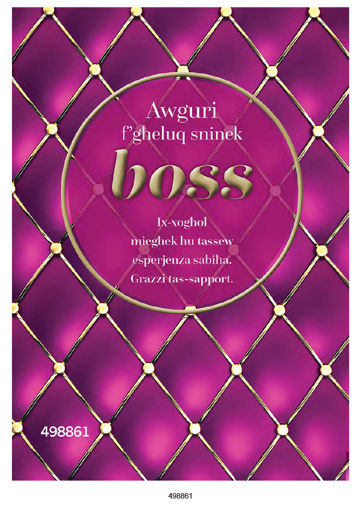 Picture of AWGURI FGHELUQ SNINEK BOSS KARTOLINA PURPLE